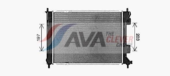 Radiateur moteur (Radiateur de refroidissement) AVA Deutschland GmbH ref. KA2328