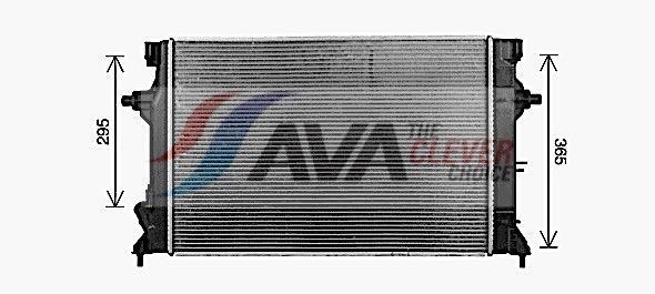 Radiateur moteur (Radiateur de refroidissement) AVA Deutschland GmbH ref. KA2340