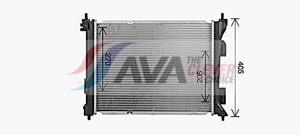 Radiateur moteur (Radiateur de refroidissement) AVA Deutschland GmbH ref. KA2343