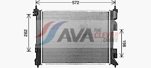 Radiateur moteur (Radiateur de refroidissement) AVA Deutschland GmbH ref. KA2344