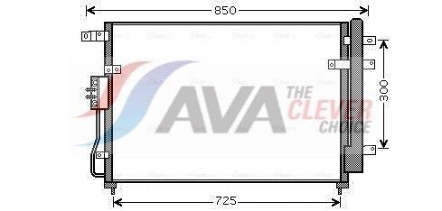 Condenseur, climatisation (Radiateur de climatisation) AVA Deutschland GmbH ref. KA5111D