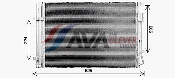 Condenseur, climatisation (Radiateur de climatisation) AVA Deutschland GmbH KA5341D