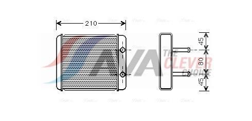 Radiateur de chauffage AVA Deutschland GmbH ref. KA6008