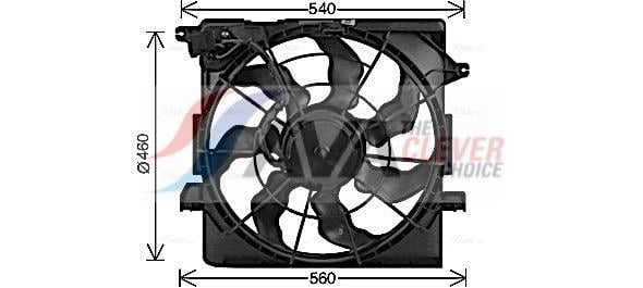 Ventilateur de refroidissement du moteur (Motoventilateur) AVA Deutschland GmbH KA7548