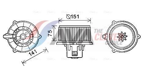Ventilador habitáculo AVA Deutschland GmbH ref. KA8247