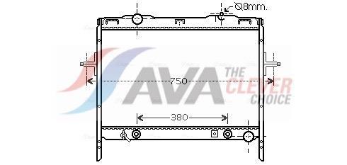 Radiateur moteur (Radiateur de refroidissement) AVA Deutschland GmbH ref. KAA2058