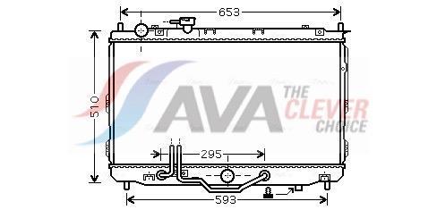 Radiateur moteur (Radiateur de refroidissement) AVA Deutschland GmbH ref. KAA2071