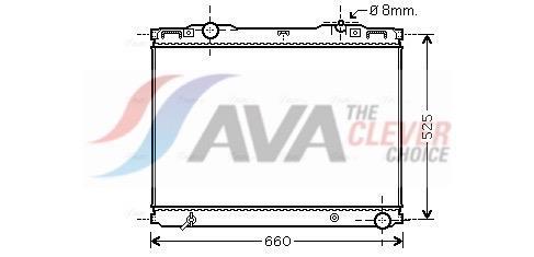 Radiateur moteur (Radiateur de refroidissement) AVA Deutschland GmbH ref. KAA2133