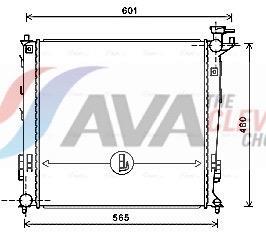 Radiateur moteur (Radiateur de refroidissement) AVA Deutschland GmbH ref. KAA2239