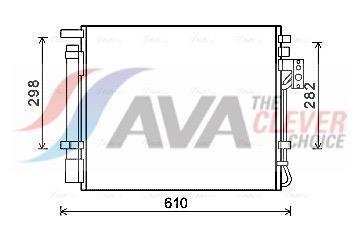 Condenseur, climatisation (Radiateur de climatisation) AVA Deutschland GmbH KAA5149D