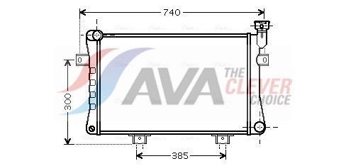 Radiateur moteur (Radiateur de refroidissement) AVA Deutschland GmbH ref. LA2015