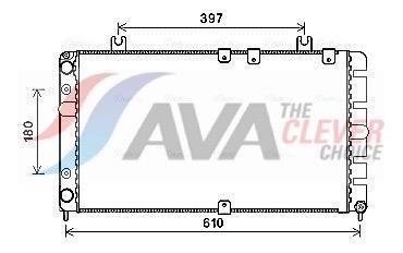 Radiateur moteur (Radiateur de refroidissement) AVA Deutschland GmbH ref. LA2021