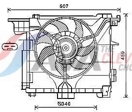 Ventilateur de refroidissement du moteur (Motoventilateur) AVA Deutschland GmbH ref. MC7507