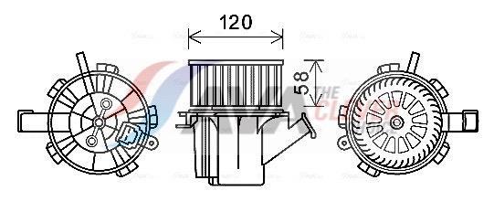 Ventilador habitáculo AVA Deutschland GmbH ref. MC8018