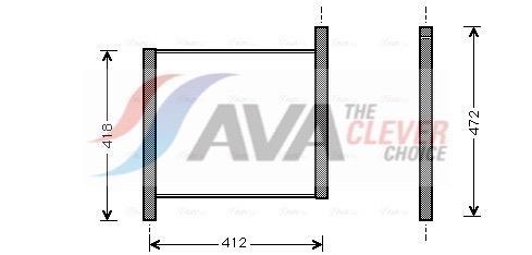 Radiateur moteur (Radiateur de refroidissement) AVA Deutschland GmbH ref. MCA2002