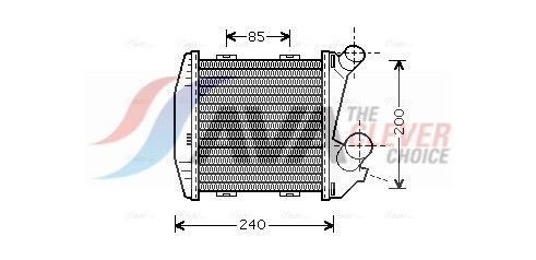 Intercooler, échangeur (Refroidisseur d'air) AVA Deutschland GmbH MCA4004