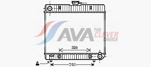Radiateur moteur (Radiateur de refroidissement) AVA Deutschland GmbH ref. MS2043