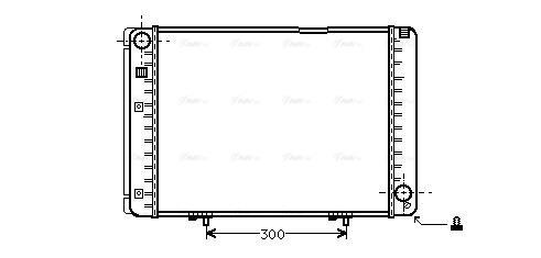 Radiateur moteur (Radiateur de refroidissement) AVA Deutschland GmbH MS2128