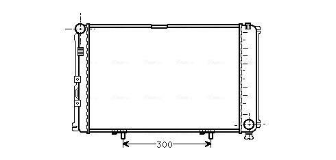 Radiateur moteur (Radiateur de refroidissement) AVA Deutschland GmbH MS2211