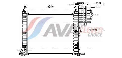 Radiateur moteur (Radiateur de refroidissement) AVA Deutschland GmbH ref. MS2213