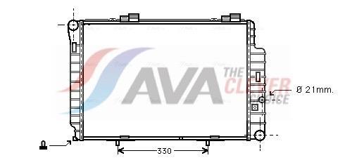 Radiateur moteur (Radiateur de refroidissement) AVA Deutschland GmbH ref. MS2235