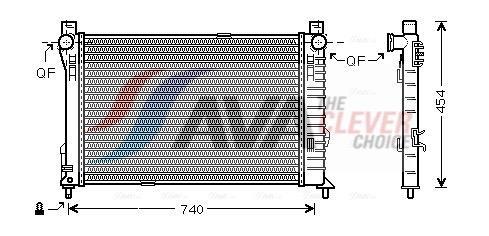 Radiateur moteur (Radiateur de refroidissement) AVA Deutschland GmbH ref. MS2338