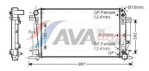 Radiateur moteur (Radiateur de refroidissement) AVA Deutschland GmbH MS2403