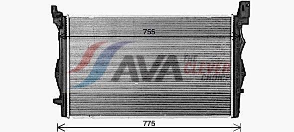 Radiateur moteur (Radiateur de refroidissement) AVA Deutschland GmbH ref. MS2731