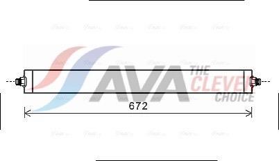 Radiador de aceite, transmisión automática AVA Deutschland GmbH MS3531
