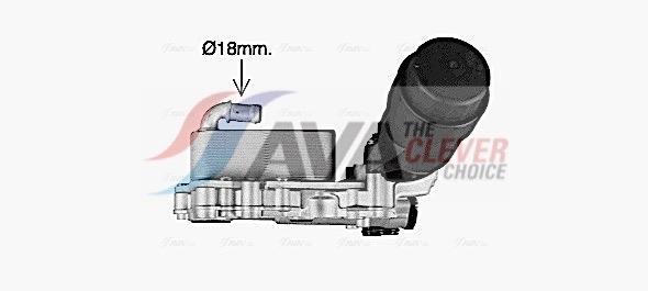 Radiateur d'huile moteur (Refroidisseur d'huile moteur) AVA Deutschland GmbH ref. MS3741H
