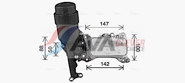 Radiateur d'huile moteur (Refroidisseur d'huile moteur) AVA Deutschland GmbH ref. MS3741H
