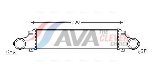 Intercooler, échangeur (Refroidisseur d'air) AVA Deutschland GmbH ref. MS4410