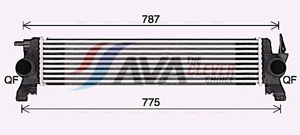 Intercooler, échangeur (Refroidisseur d'air) AVA Deutschland GmbH MS4720