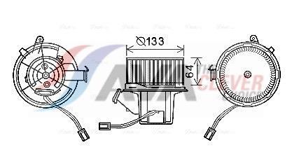 Pulseur d'air habitacle (Ventilateur habitacle) AVA Deutschland GmbH ref. MS8629