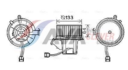 Ventilador de habitáculo AVA Deutschland GmbH ref. MS8630