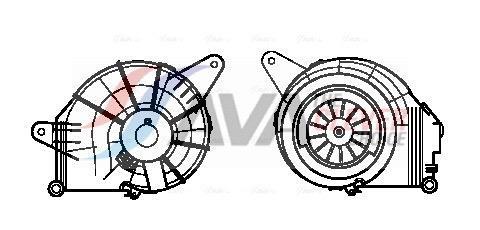 Motor elétrico ventilador de habitáculo AVA Deutschland GmbH ref. MS8631