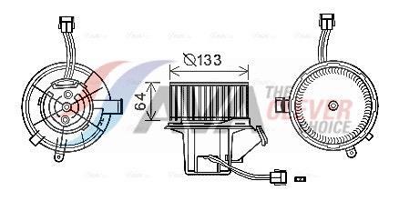 Ventilador de habitáculo AVA Deutschland GmbH ref. MS8640