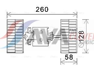 Ventilador habitáculo AVA Deutschland GmbH ref. MS8645