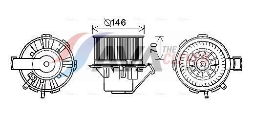 Ventilador de habitáculo AVA Deutschland GmbH ref. MS8647