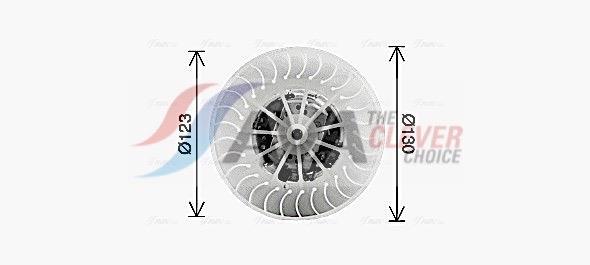 Pulseur d'air habitacle (Ventilateur habitacle) AVA Deutschland GmbH ref. MS8768