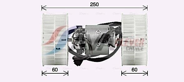 Pulseur d'air habitacle (Ventilateur habitacle) AVA Deutschland GmbH ref. MS8768
