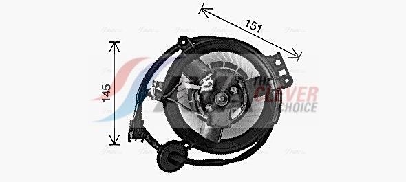 Pulseur d'air habitacle (Ventilateur habitacle) AVA Deutschland GmbH ref. MS8771