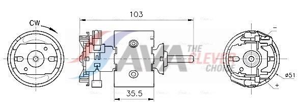 Ventilador habitáculo AVA Deutschland GmbH ref. MS8783