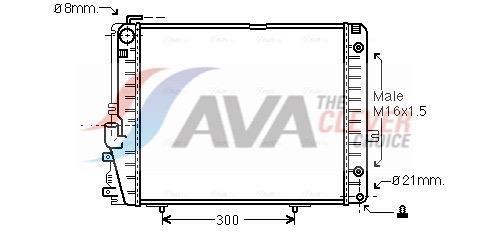 Radiateur moteur (Radiateur de refroidissement) AVA Deutschland GmbH ref. MSA2072