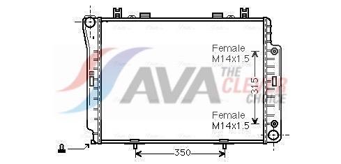 Radiateur moteur (Radiateur de refroidissement) AVA Deutschland GmbH ref. MSA2144