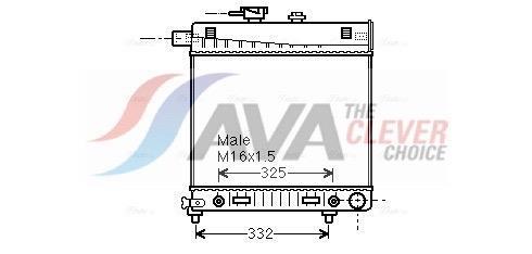 Radiateur moteur (Radiateur de refroidissement) AVA Deutschland GmbH ref. MSA2150