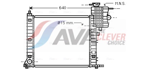 Radiateur moteur (Radiateur de refroidissement) AVA Deutschland GmbH ref. MSA2264