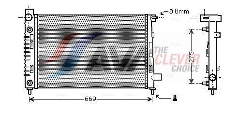 Radiateur moteur (Radiateur de refroidissement) AVA Deutschland GmbH ref. MSA2282