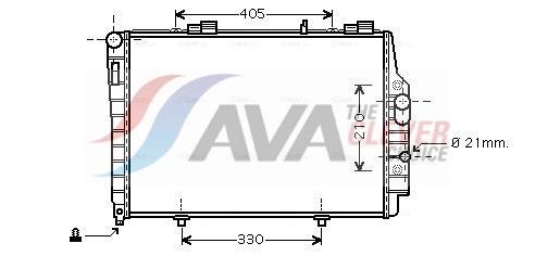 Radiateur moteur (Radiateur de refroidissement) AVA Deutschland GmbH ref. MSA2337