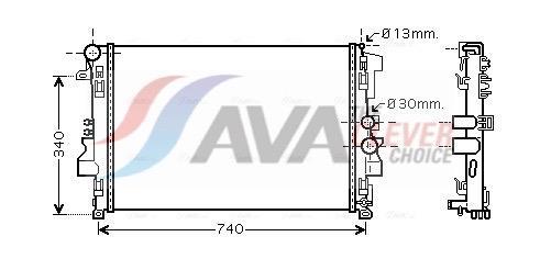 Radiateur moteur (Radiateur de refroidissement) AVA Deutschland GmbH ref. MSA2356
